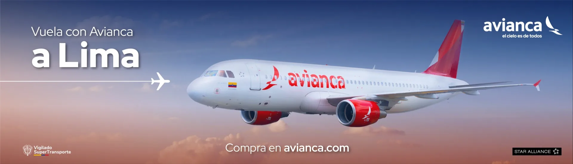 Vuela con Avianca a Lima