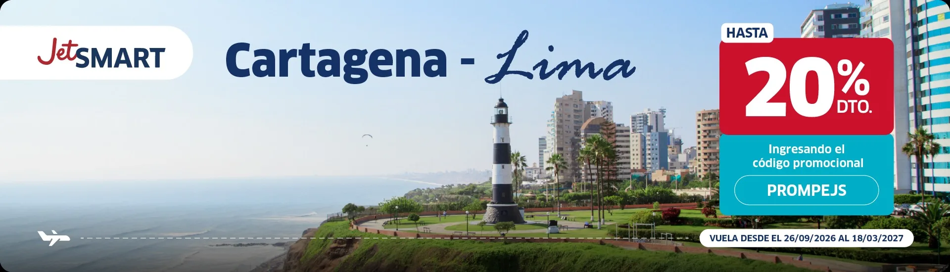 De Cartagena a Lima con JetSMART 