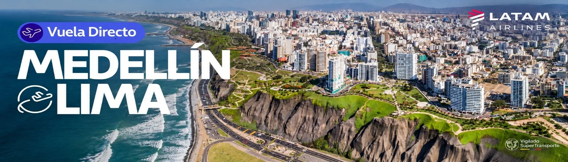 LATAM Airlines te lleva de Medellín a Lima